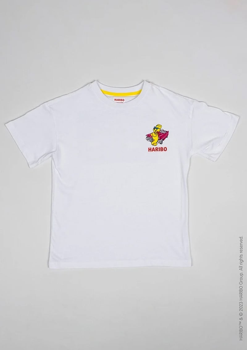Hrbtxt007 Unisex Çocuk Beyaz Bisiklet Yaka T-shirt