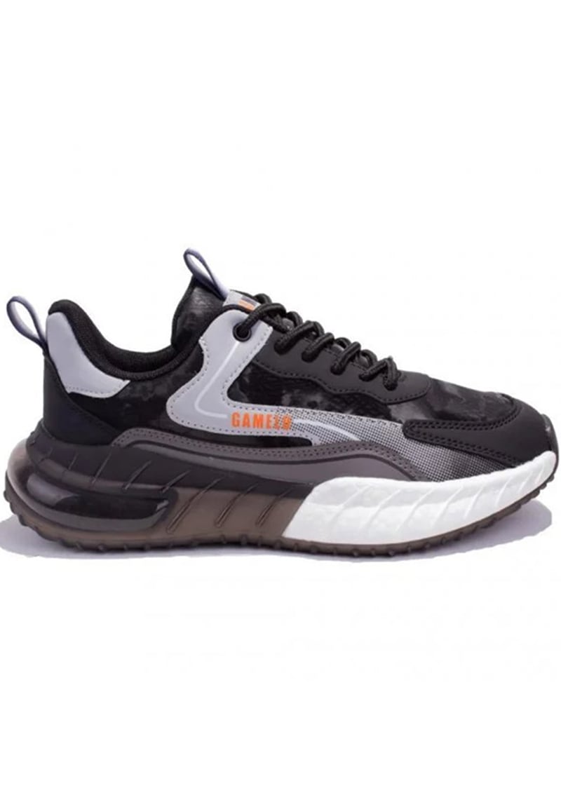 23Km Long Erkek Siyah Sneaker