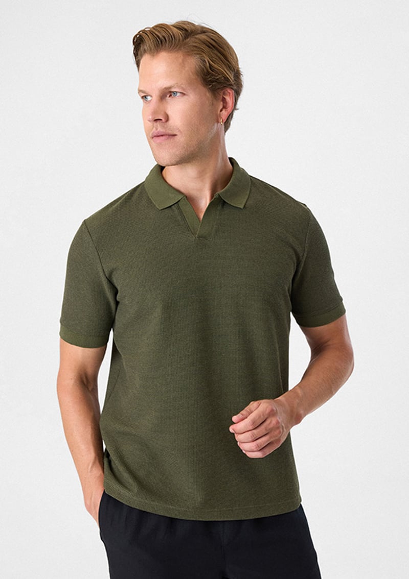 BTS1008200000 Erkek Yeşil Polo Yaka T-Shirt