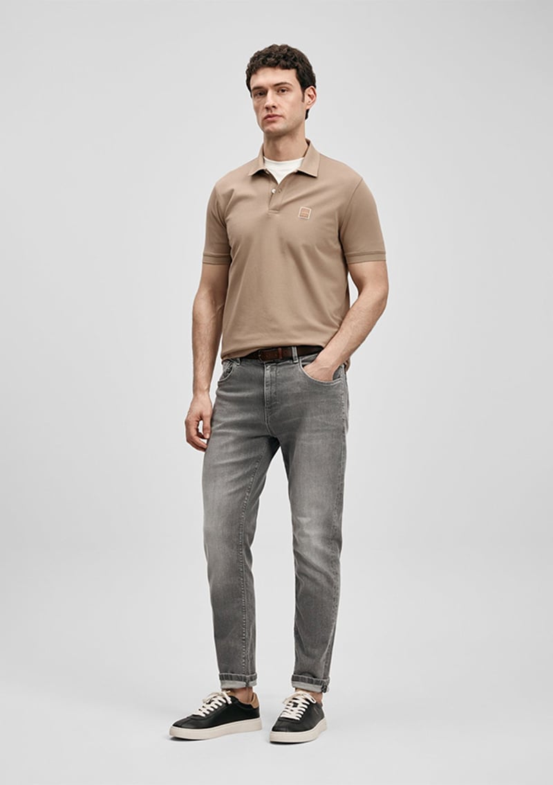 Carter - 111040233 Erkek Toprak Polo Yaka T-Shirt